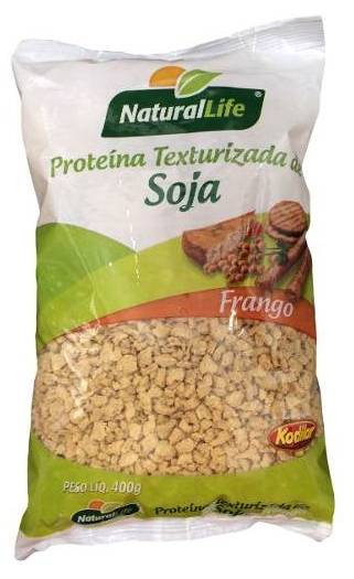 Natural life proteína texturizada de soja sabor frango (400 g)