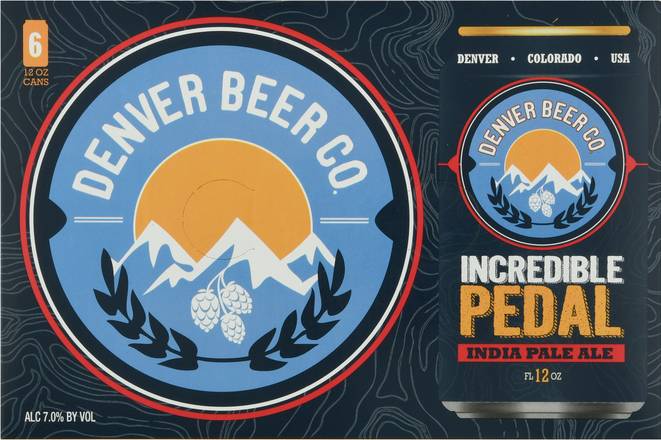 Denver Beer Co Incredible Pedal Ipa Beer (6 pack, 12 fl oz)