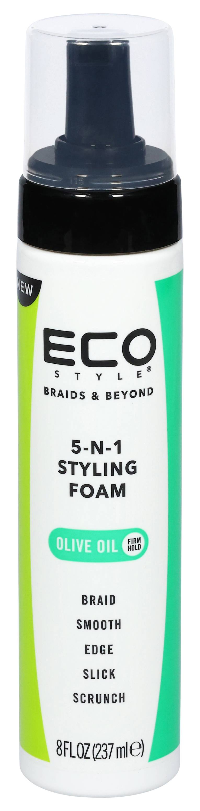 ECO STYLE Braids & Beyond 5n1 Styling Foam Olive Oil (8 fl oz)