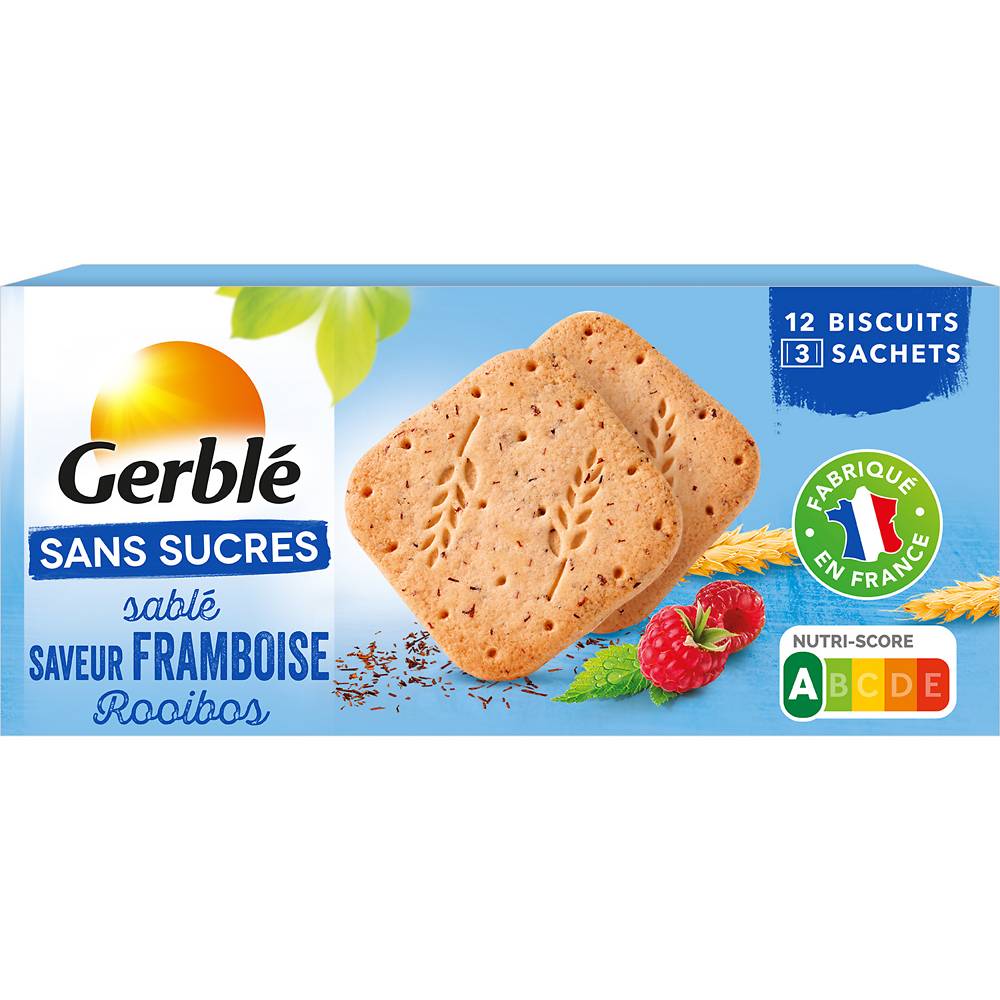 Gerblé - Sablés sans sucres (framboise)