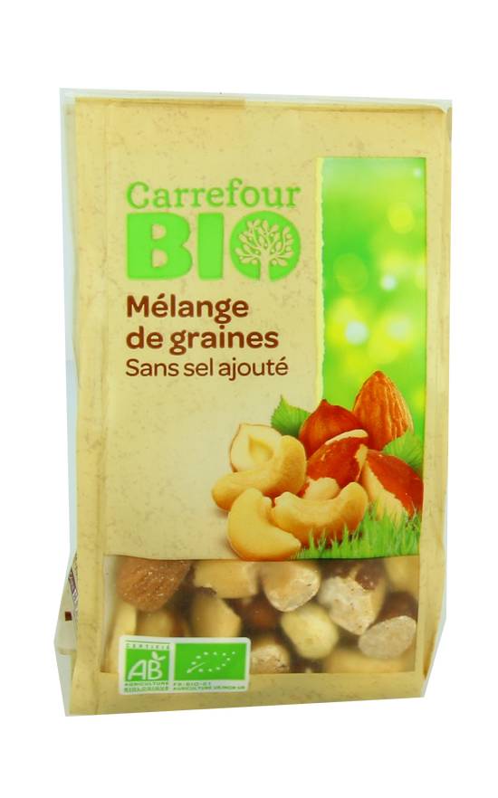 Carrefour Bio - Mélange de graines sans sel ajouté