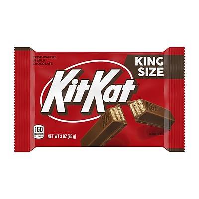 Kit Kat King Size Milk Chocolate Wafer Candy Bar, 3 oz. (22600)