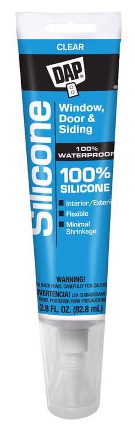 Dap Clear Silicone Door/Siding/ Window Sealant 2.8 Oz