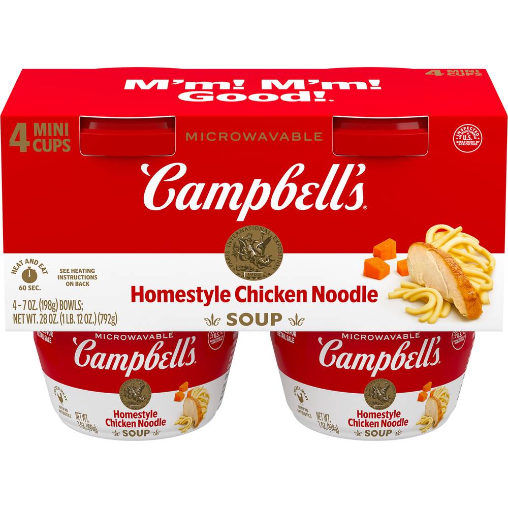 Campbell's Mini Cups Homestyle Chicken Noodle Soup (1.75 lbs)