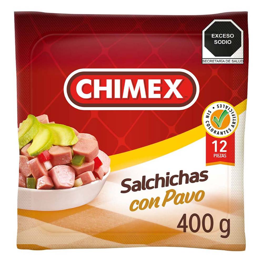 Chimex · Salchichas con pavo (400 g)