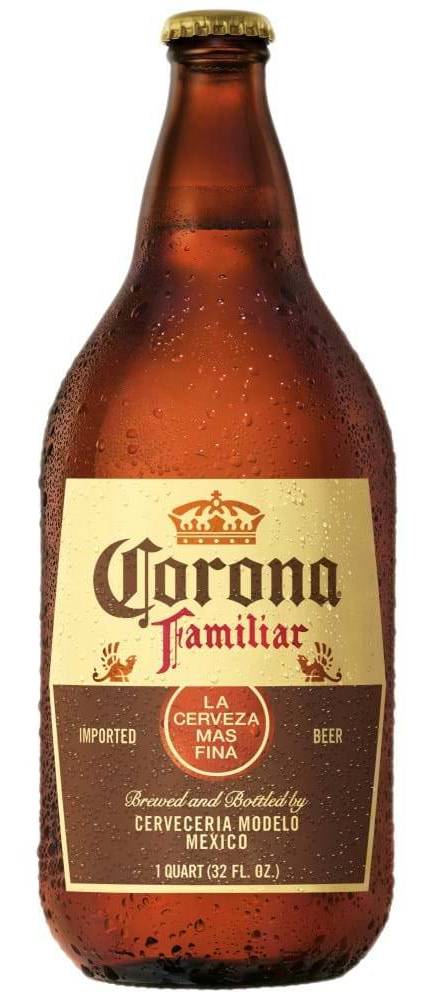 Corona Familiar, 32oz bottle beer (4.8% ABV)