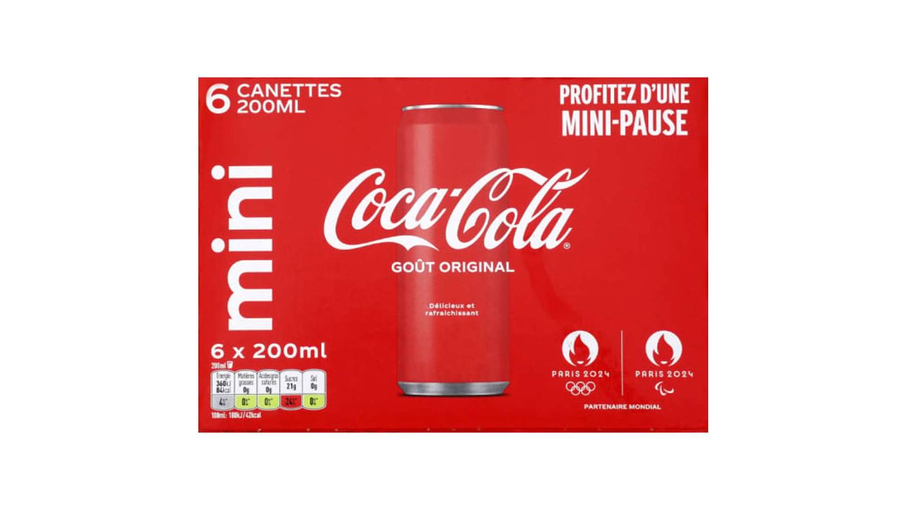 Coca-Cola - Boisson gazeuse (6 x 200ml)