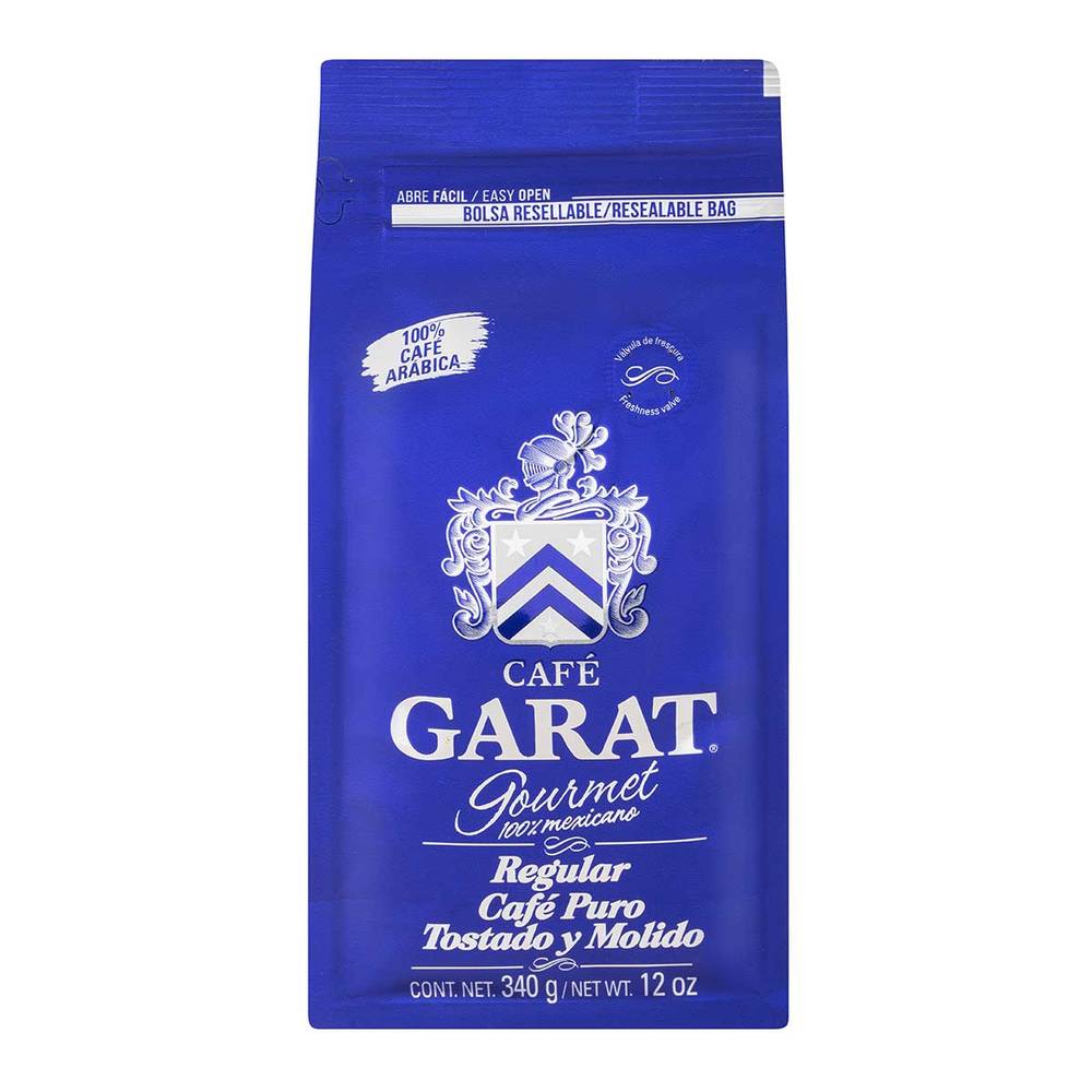 Café Garat · Café gourmet regular puro tostado y molido (340 g)