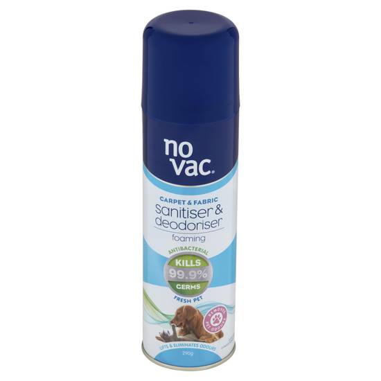 No Vac Pet Foam Carpet Sanitiser & Deodoriser 290g