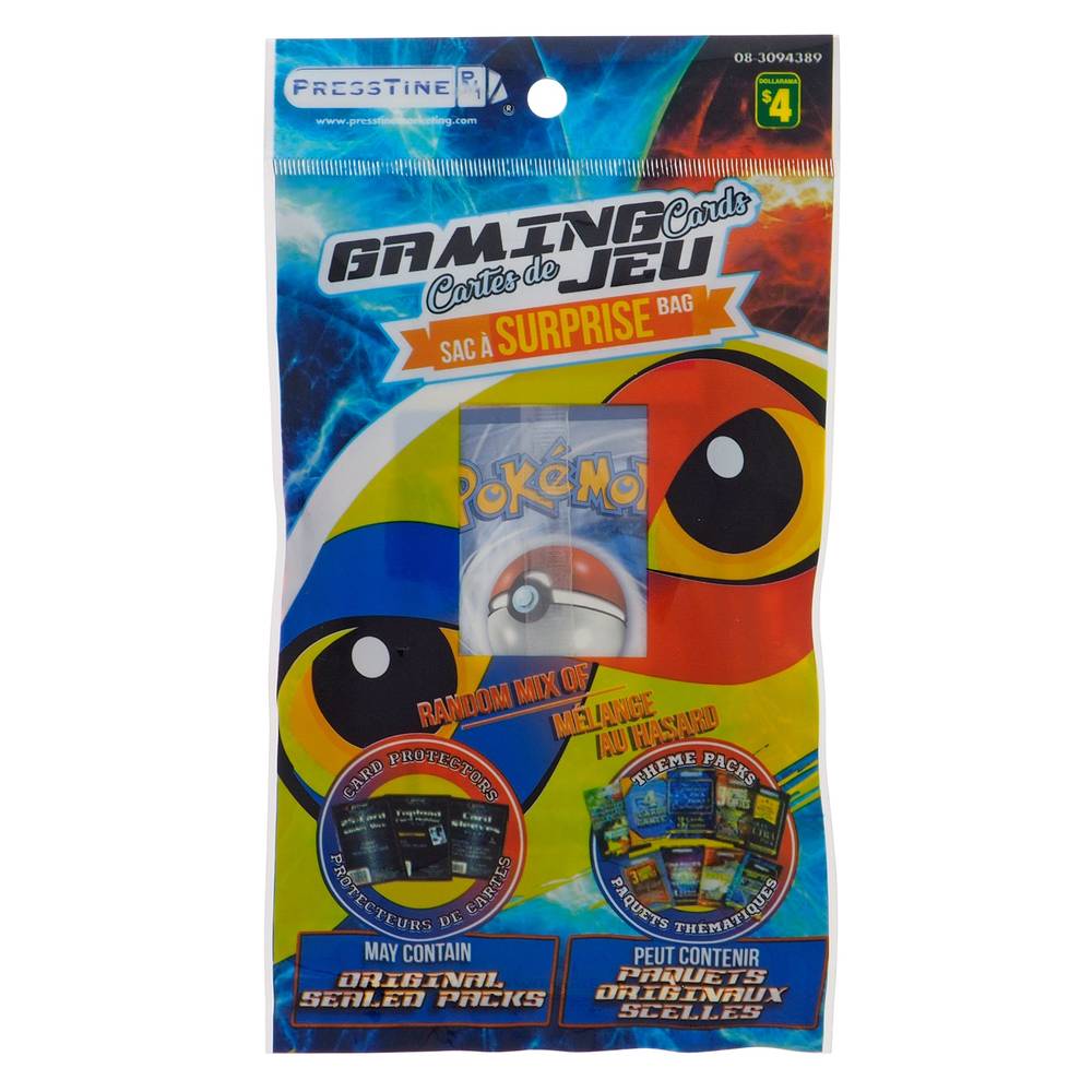 Presstine Pokemon Gaming Card Surprise Bag