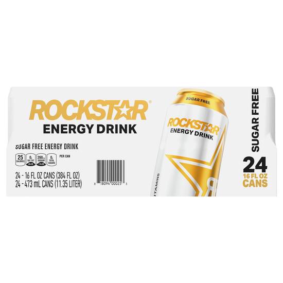 Rockstar Sugar Free Energy Drink (24 ct, 16 fl oz)