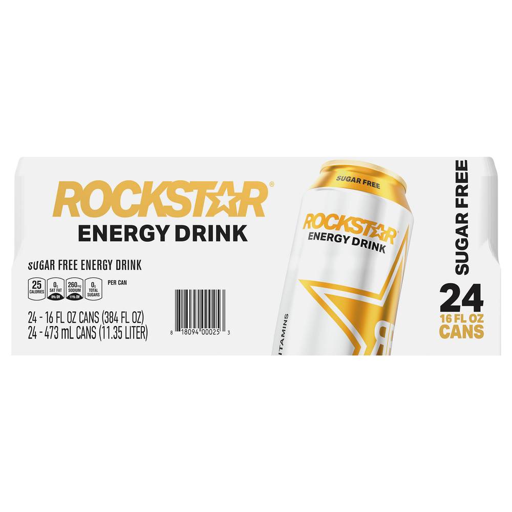 Rockstar Sugar Free Energy Drink (24 x 16 fl oz)