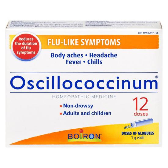Boiron Oscilloccinum Flu-Like Symptoms Doses (12 units)