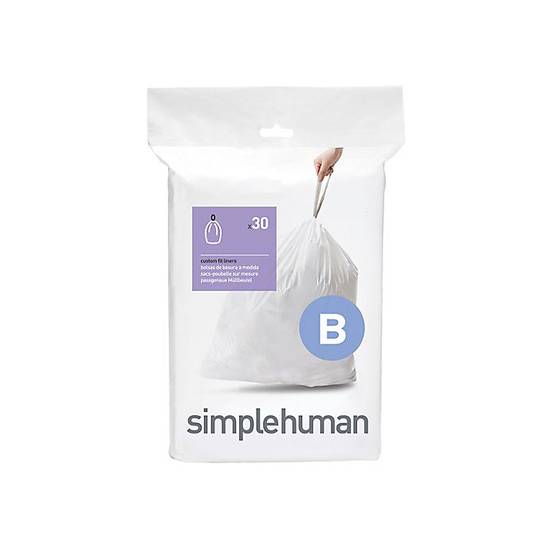 simplehuman® Code B 30-Pack 6-Liter Custom Fit Liners
