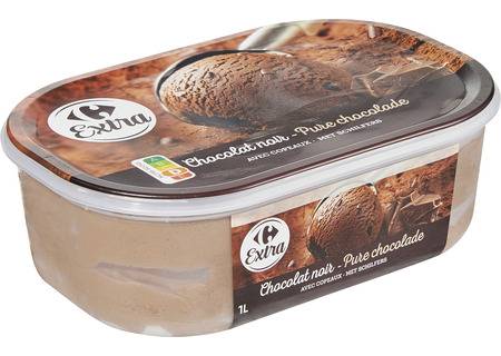 Carrefour Extra - Glace chocolat noir (500g)