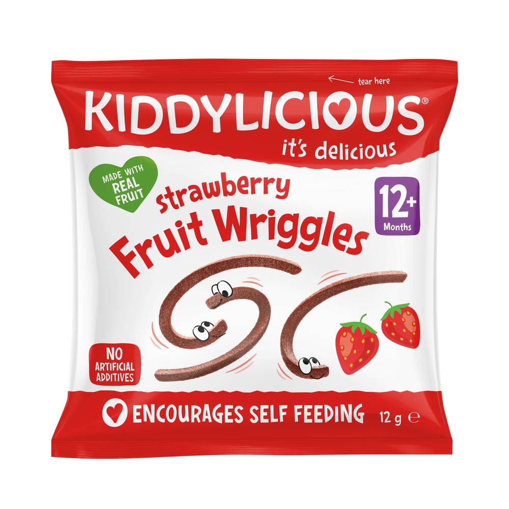 Kiddylicious Fruit Wriggles Strawberry (12g)