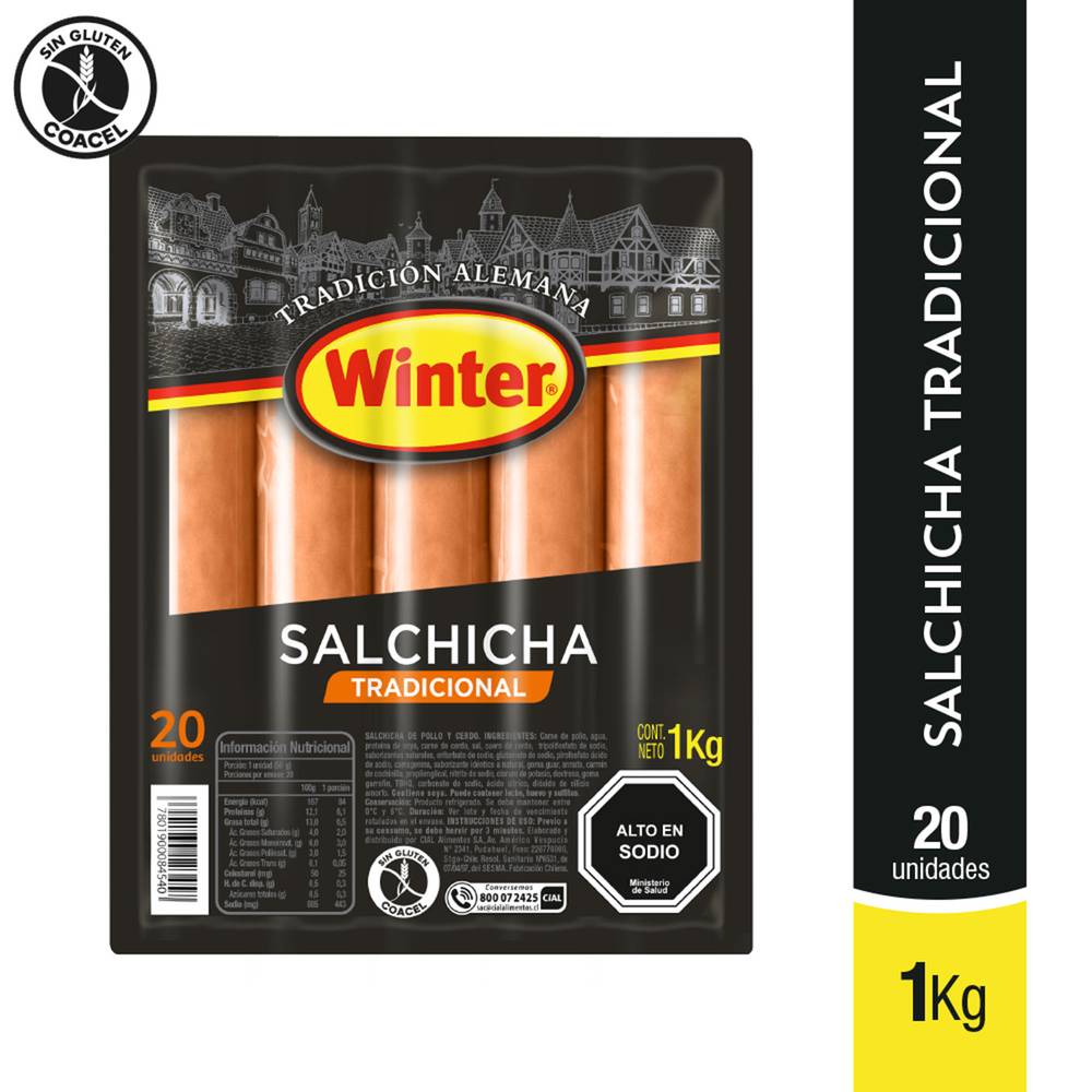 Winter · Salchicha tradicional (20 un)