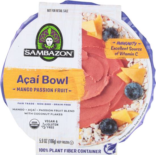 Sambazon Mango Passion Fruit Acai Bowl