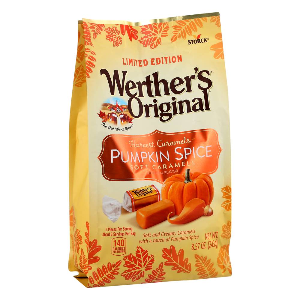 WERTHERS Pumpkin Spice Soft Caramels Limited Editions (8.6 oz)