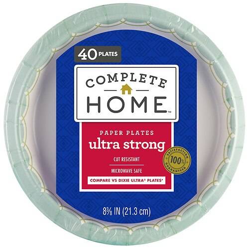 Complete Home Ultra Paper Plates 8 3/8 in - 40.0 ea