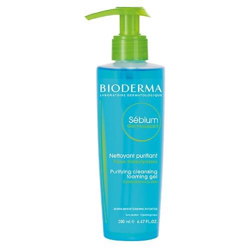 BIODERMA Sebium Cleansing and Makeup Removing Foaming Gel for Oily Skin - 6.67 fl oz