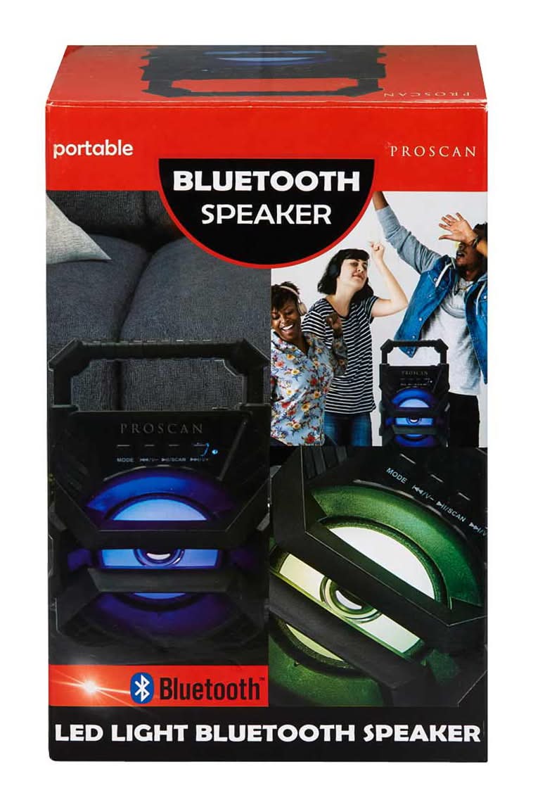 Proscan Portable Led Light Bluetooth Party Speaker