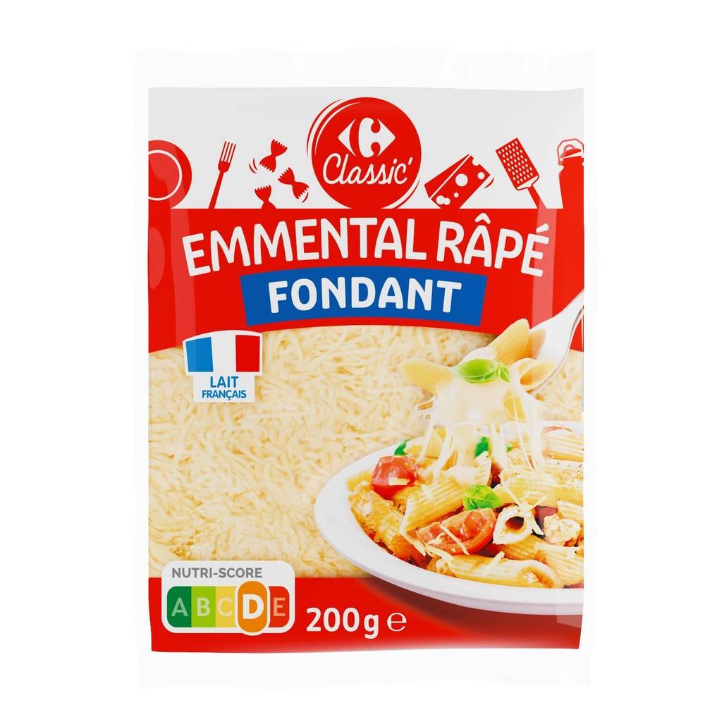 Carrefour Classic' - Fromage râpé emmental fondant (200g)