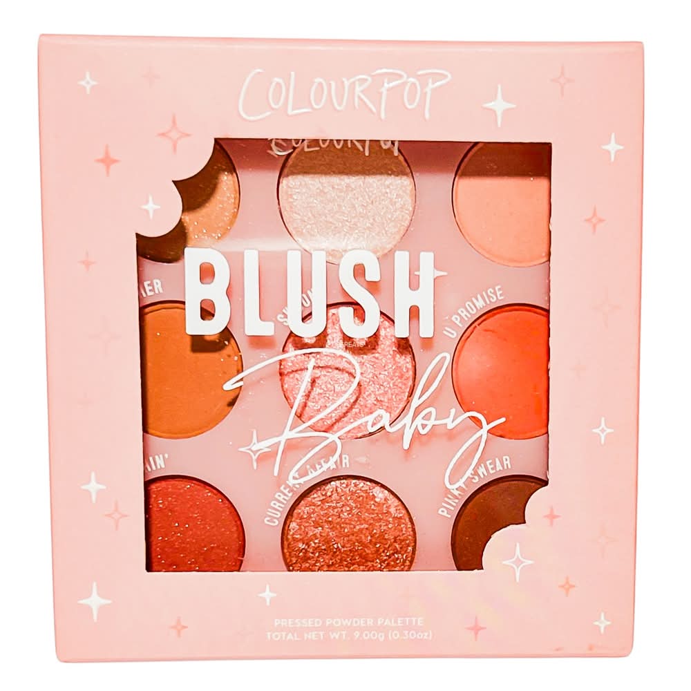 ColourPop Pressed Powder Eyeshadow Makeup Palette, Blush Baby (0.3 oz)