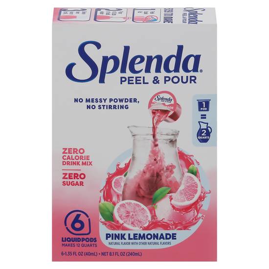Splenda Zero Calorie Drink Mix (6 pack, 1.35 fl oz) (pink lemonade)