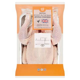 Co-op British Roast in The Bag Whole Chicken