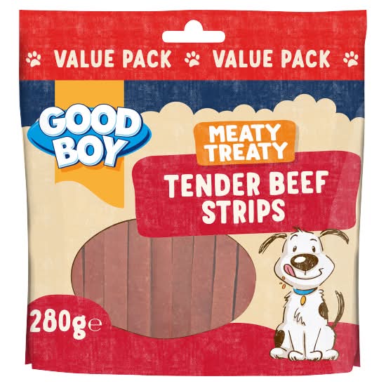 Good Boy Meaty Treaty Tender Beef Strips (280g)