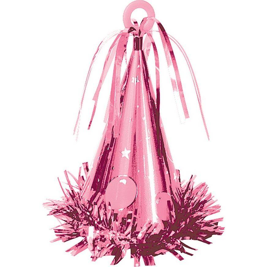 Pink Party Cone Balloon Weight