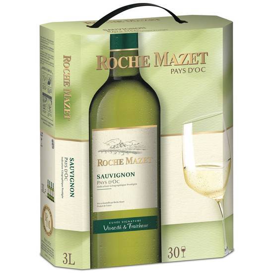 Roche Mazet - Vin blanc pays d'oc sauvignon (3 L)