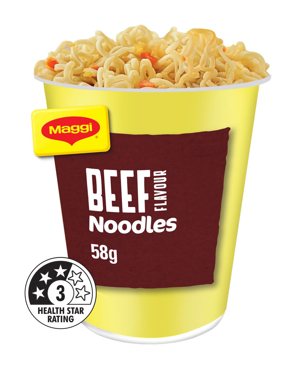 Maggi Instant Noodles Cup, Beef (58g)