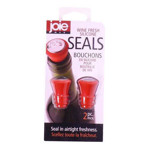 Joie joints de silicone frais à vin - wine fresh silicone seals (2 units)