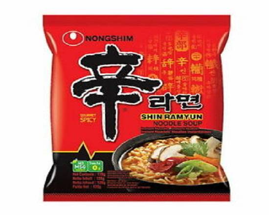 Nongshim spicy shin noodle soup