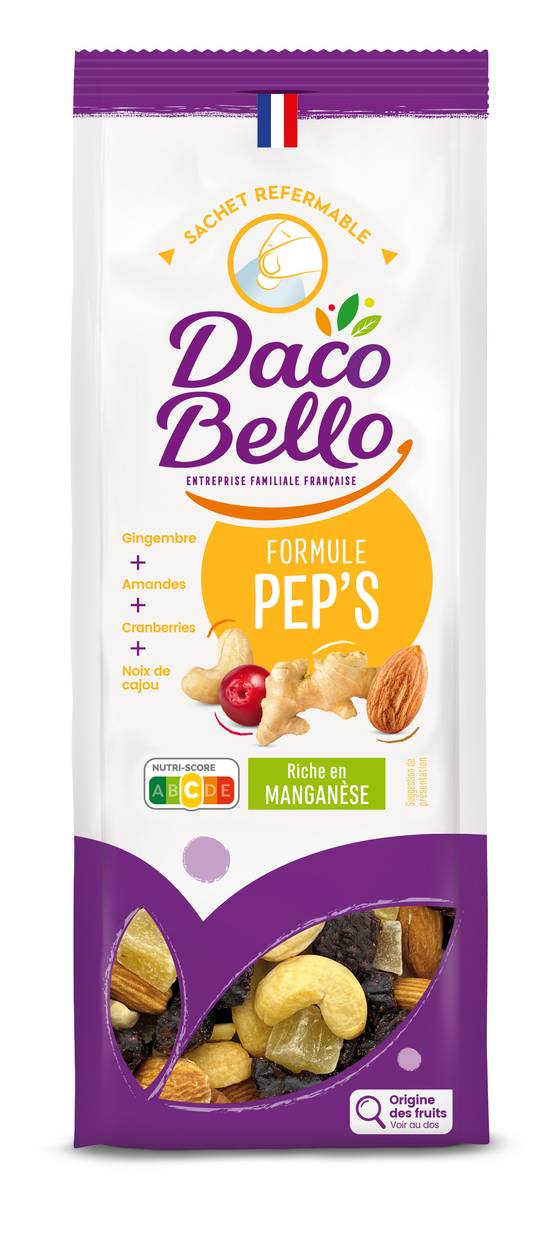 Daco Bello - Mélange de fruits secs formule pep's