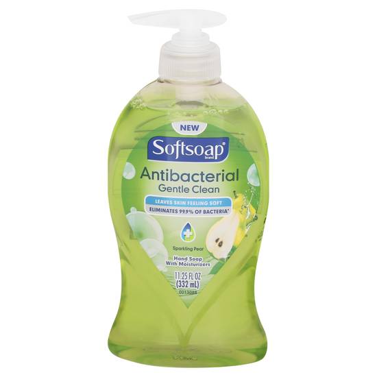 Softsoap Antibacterial Gentle Clean Sparkling Pear Hand Soap