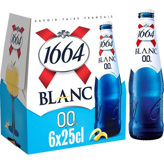 1664 - Blanc bière sans alcool (6 pièces, 250 ml)