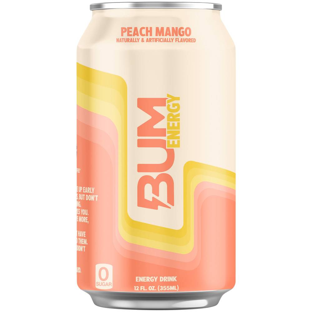 Bum Energy Drink (12 fl oz) (peach mango)