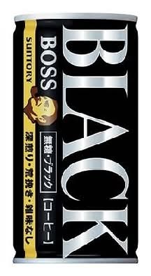 37565：サントリー ボス 無糖ブラック 185G缶 / Suntory Boss Sugar-Free Cofee