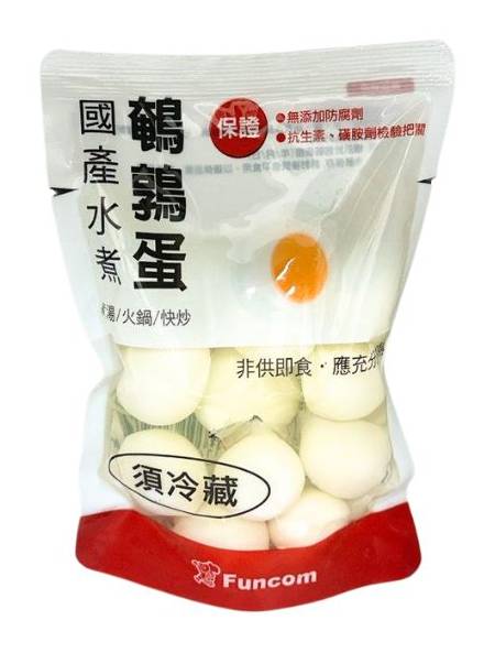 Funcom國產�水煮鵪鶉蛋-冷藏 | 90 g  #07090154