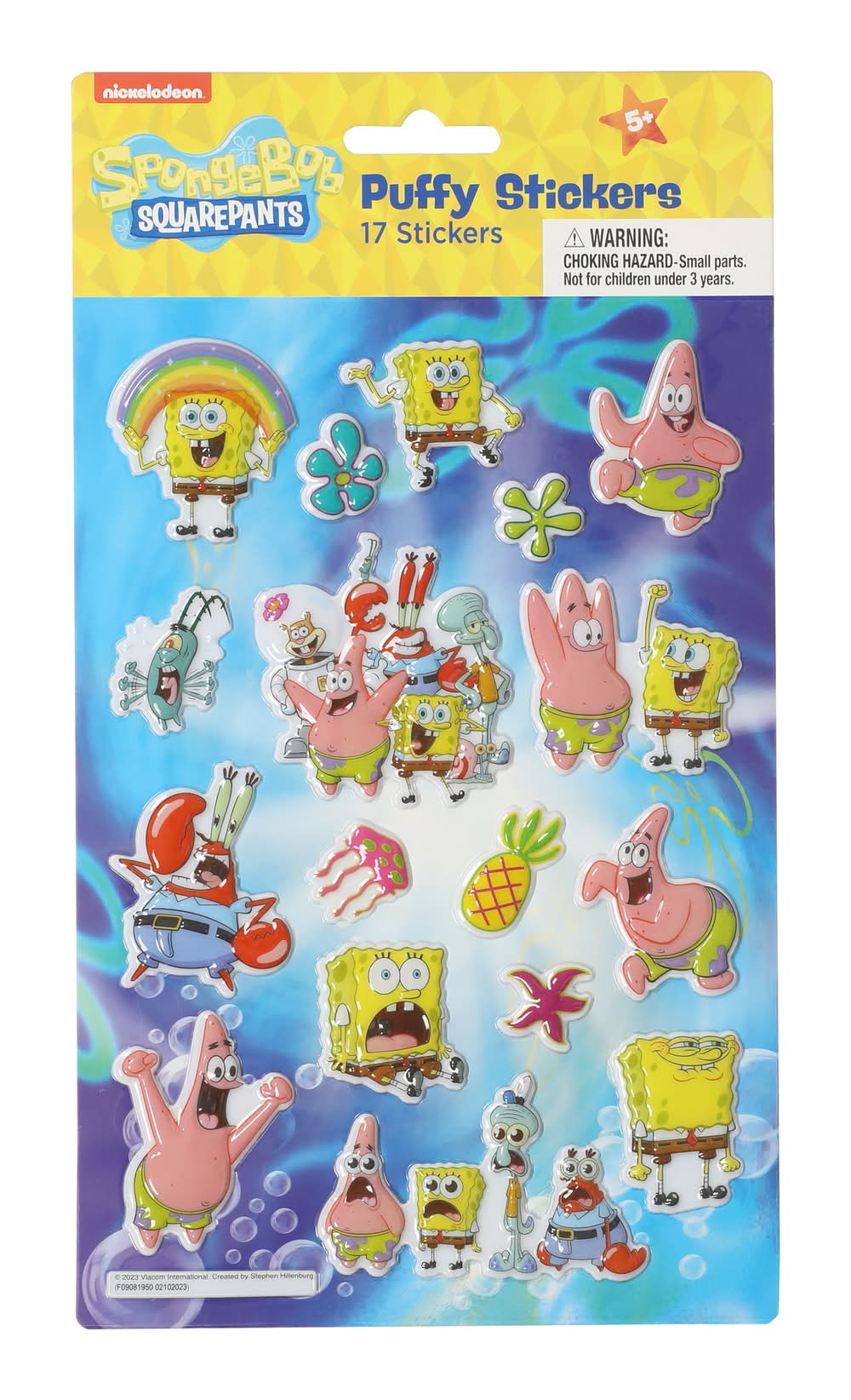 Spongebob Squarepants™ Puffy Stickers 17-Count
