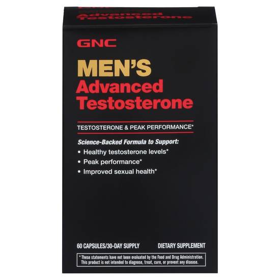 Gnc Men's Advanced Testosterone Dietary Supplement (60 ct)