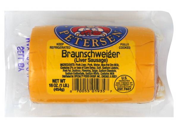 Scott Petersen Braunschweiger Liver Sausage (16 oz)