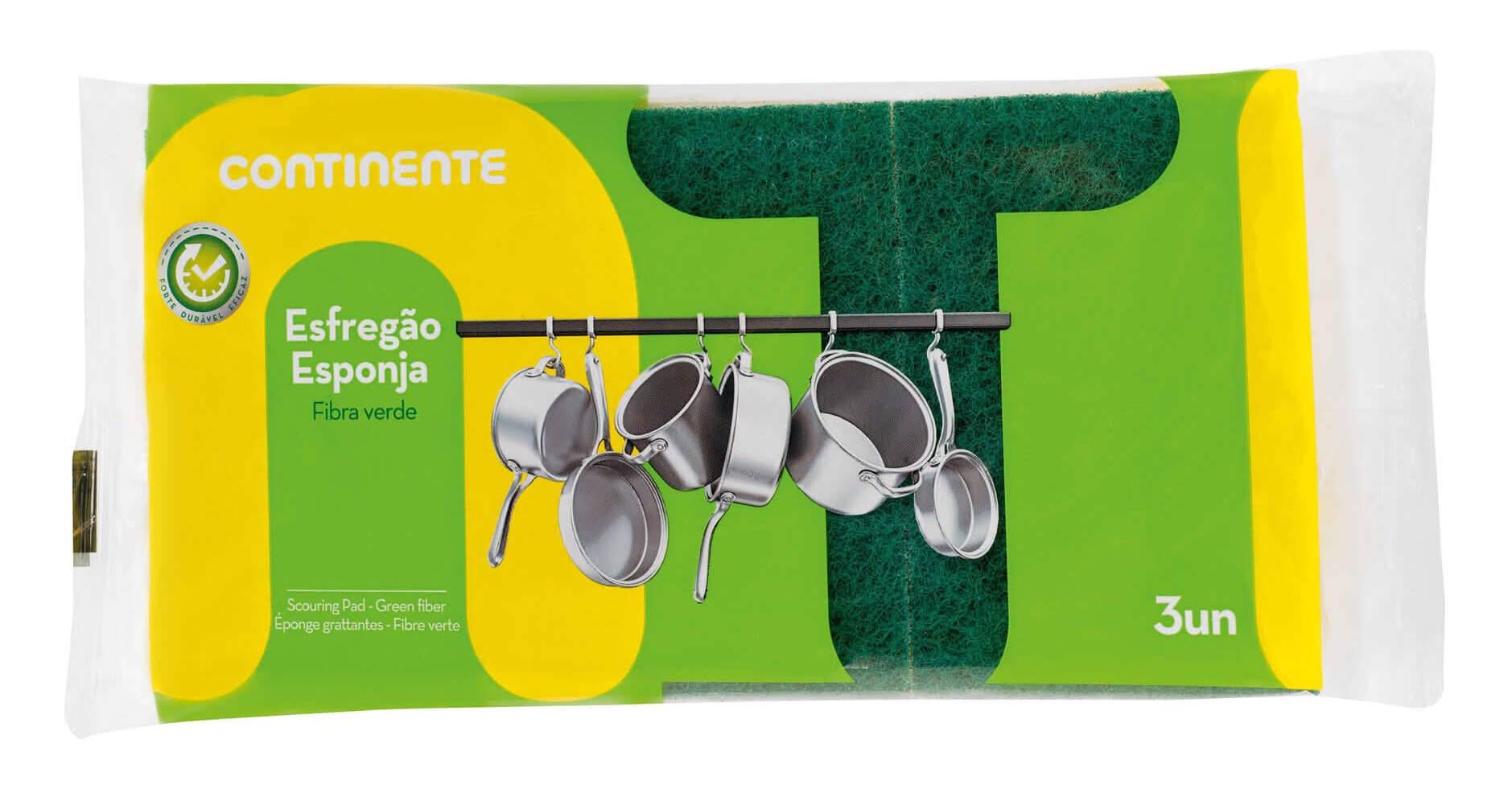 Esfregão Esponja Continente (3 un)