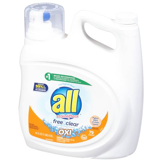 All Oxi Free Clear Detergent With Stainlifters