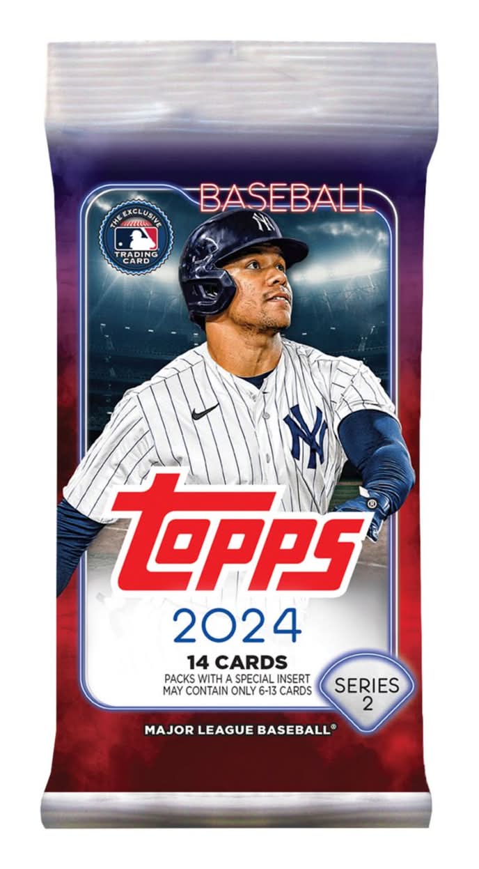 Mlb Topps Baseball Trading Card Foil Packs, Blind Packs, 14 Cards (Per Pack)