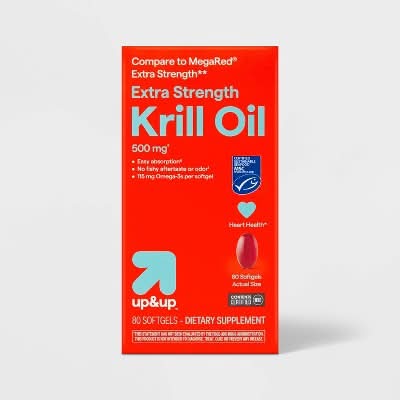 up&up Omega-3 Krill Oil Extra Strength 500mg Softgels (80 ct)