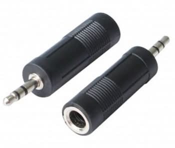 Adaptador Poss 6,3mm-3,5mm PSAUD11 - Negro